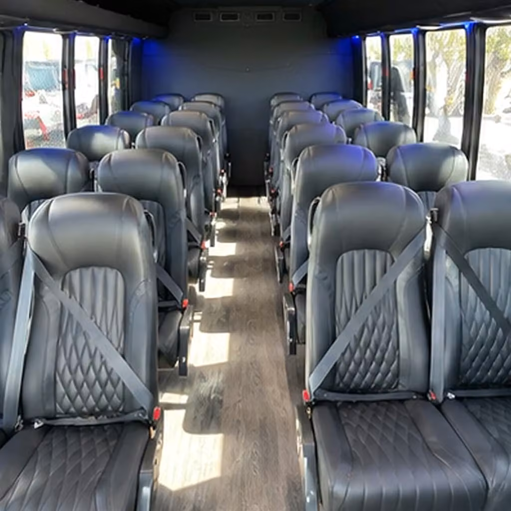 25 passenger minibus inside